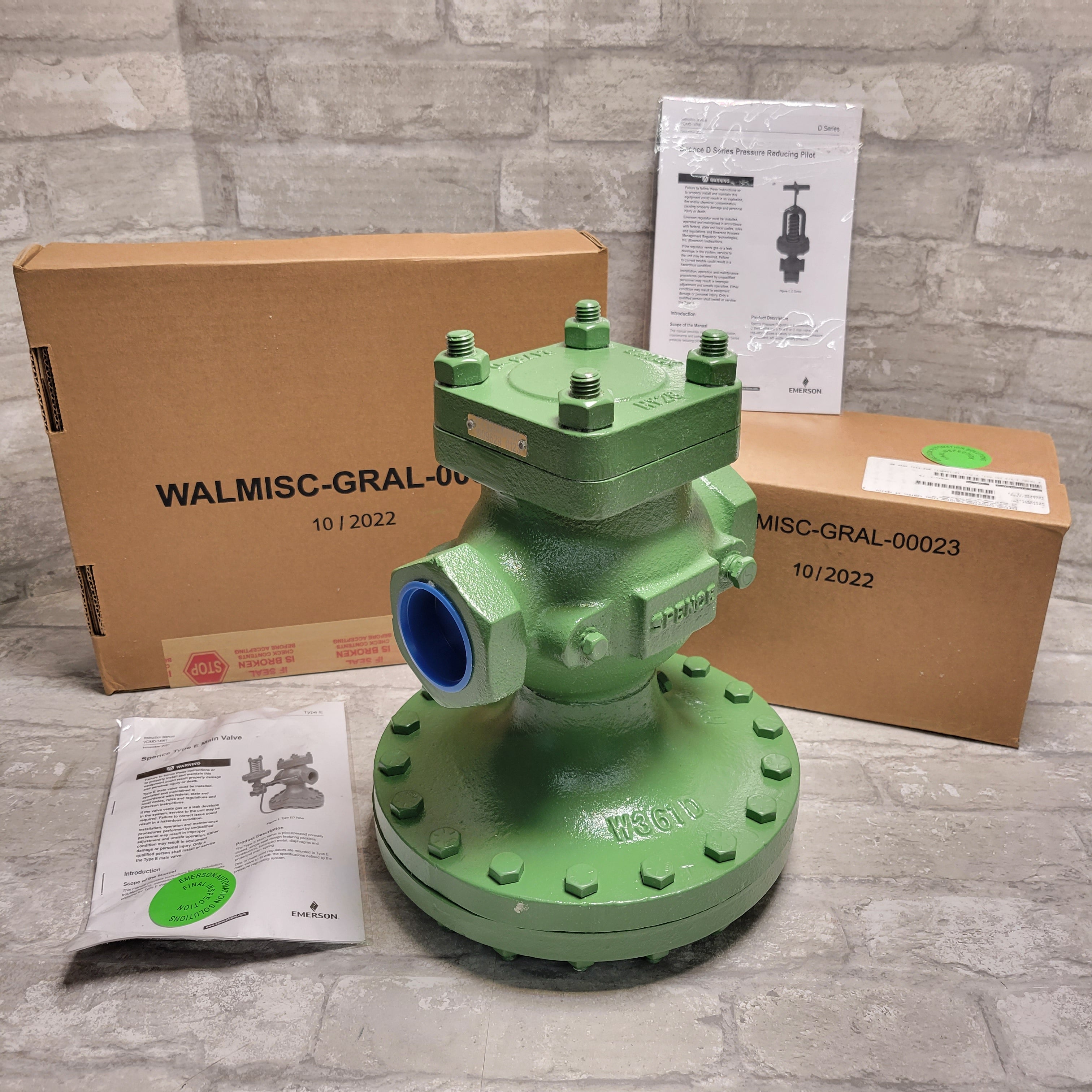 SPENCE Pilot-Operated Pressure Regulator: E, 1 1/2" Inlet, 1 1/2" Outlet (8129059389678)